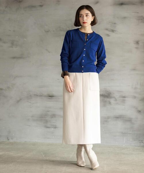 OPAQUE.CLIP(オペークドットクリップ)の「ウールライクタイトスカート【洗濯機OK】(スカート・レディース・ブラック系/ブラック/ブラウン系その他/ライトベージュ・36/38/40)」の21枚目の写真