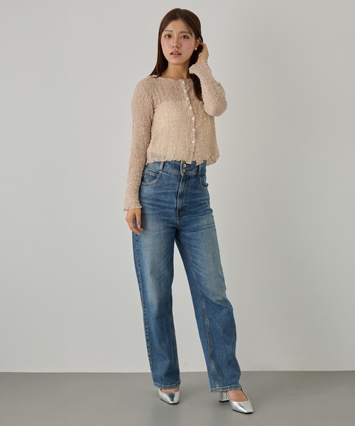 MAGASIN DE MODE Chou Chou（マガジンデモードシュシュ）の「【MAGASIN DE MODE Chou Chou】シアーブラウス SNF（シャツ/ブラウス・レディース・ブラウン/ブラック/アイボリー・FREE）」の5枚目の写真