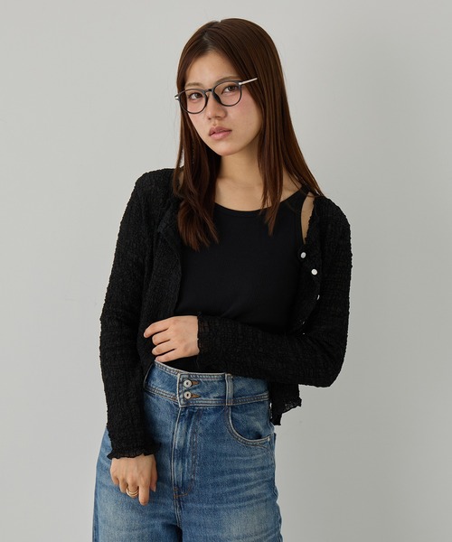 MAGASIN DE MODE Chou Chou（マガジンデモードシュシュ）の「【MAGASIN DE MODE Chou Chou】シアーブラウス SNF（シャツ/ブラウス・レディース・ブラウン/ブラック/アイボリー・FREE）」の8枚目の写真
