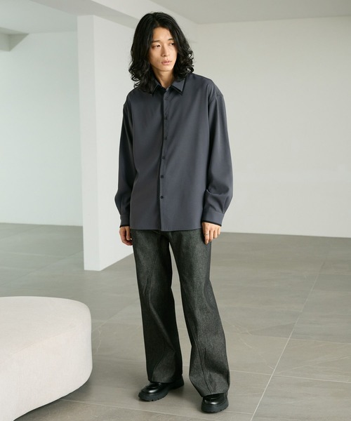 RAGEBLUE(レイジブルー)の「COLLAR LAYERED SHIRTS/襟レイヤードシャツ(シャツ/ブラウス・メンズ・ホワイト/グレー・MEDIUM/LARGE)」の13枚目の写真