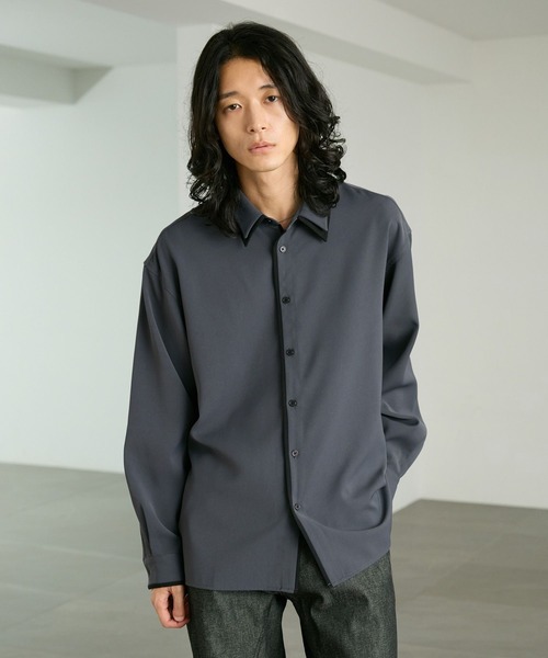 RAGEBLUE(レイジブルー)の「COLLAR LAYERED SHIRTS/襟レイヤードシャツ(シャツ/ブラウス・メンズ・ホワイト/グレー・MEDIUM/LARGE)」の16枚目の写真