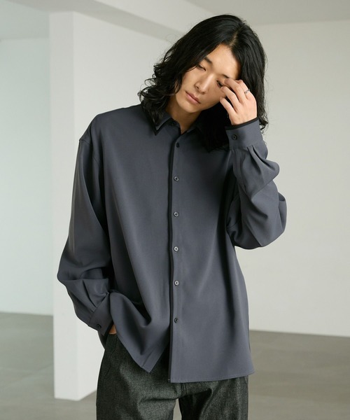 RAGEBLUE(レイジブルー)の「COLLAR LAYERED SHIRTS/襟レイヤードシャツ(シャツ/ブラウス・メンズ・ホワイト/グレー・MEDIUM/LARGE)」の17枚目の写真