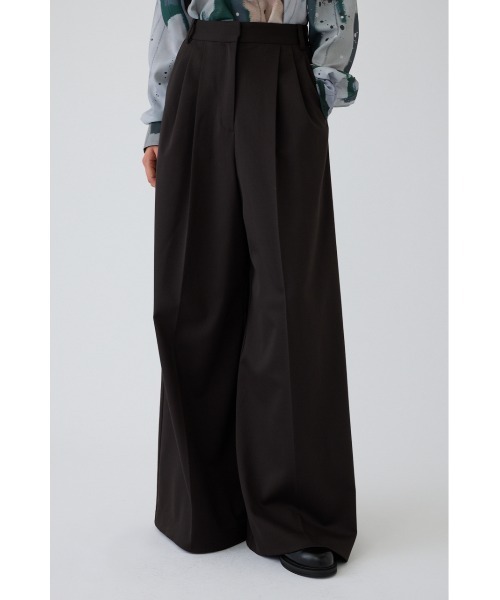 RIM.ARK(リムアーク)の「Hakama PT(ハカマ パンツ)(その他パンツ・レディース・ダークブラウン/ブラック・36/38)」の1枚目の写真