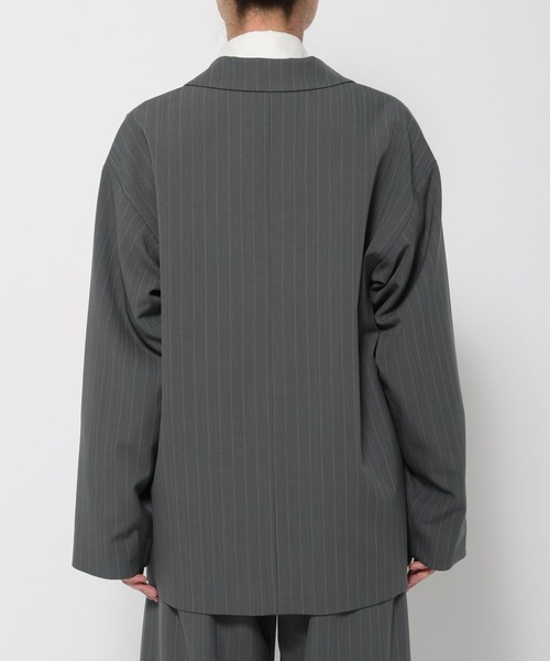 LEPSIM(レプシィム)の「《un STANDARD by LEPSIM》 チェーン刺繍ストライプWジャケット 1051938(テーラードジャケット・レディース・ネイビー/グレー・FREE)」の22枚目の写真