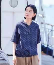 サニークラウズ イカリ模様のセーラーシャツ〈レディース〉