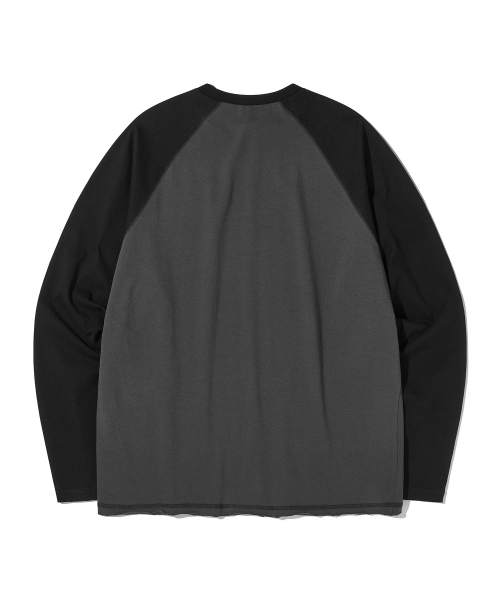 URBANDTYPE(アーバンディタイプ)の「ローエッジ ラグラン ロングスリーブ Tシャツ_チャコール(Tシャツ/カットソー・レディース・その他・SMALL/LARGE/MEDIUM/X-LARGE)」の6枚目の写真