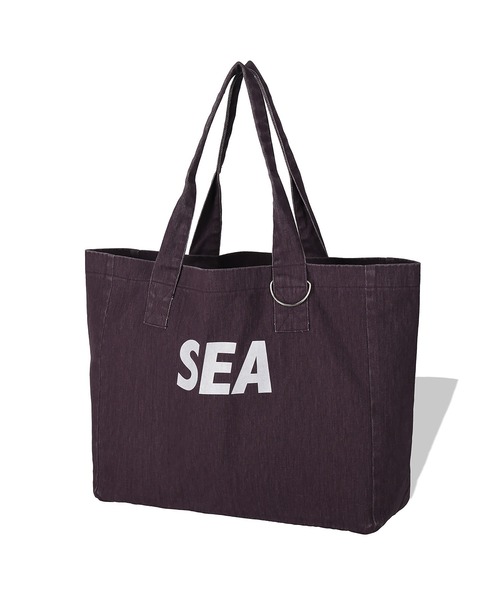 WIND AND SEA（ウィンダンシー）の「FADED TOTE BAG（トートバッグ・レディース・パープル/ブラウン/アイボリー・FREE）」の2枚目の写真