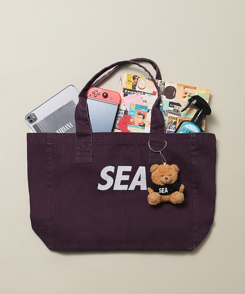 WIND AND SEA（ウィンダンシー）の「FADED TOTE BAG（トートバッグ・レディース・パープル/ブラウン/アイボリー・FREE）」の4枚目の写真