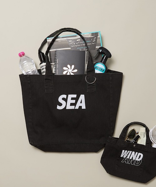 WIND AND SEA（ウィンダンシー）の「FADED TOTE BAG（トートバッグ・レディース・パープル/ブラウン/アイボリー・FREE）」の5枚目の写真