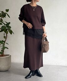 アシメレースレイヤードセットアップ