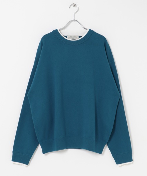 URBAN RESEARCH Sonny Label(アーバンリサーチサニーレーベル)の「スウェットライクニットプルオーバー(ニット/セーター・メンズ・ブラック/ブルー/バーガンディー/グレー・LARGE/MEDIUM)」の14枚目の写真