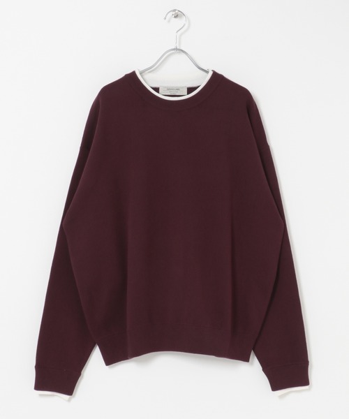 URBAN RESEARCH Sonny Label(アーバンリサーチサニーレーベル)の「スウェットライクニットプルオーバー(ニット/セーター・メンズ・ブラック/ブルー/バーガンディー/グレー・LARGE/MEDIUM)」の15枚目の写真