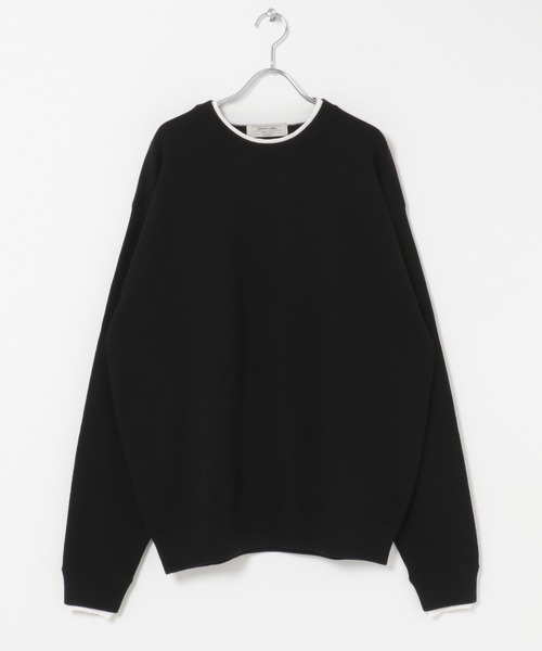 URBAN RESEARCH Sonny Label(アーバンリサーチサニーレーベル)の「スウェットライクニットプルオーバー(ニット/セーター・メンズ・ブラック/ブルー/バーガンディー/グレー・LARGE/MEDIUM)」の16枚目の写真