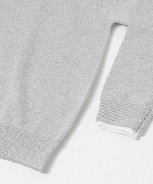 URBAN RESEARCH Sonny Label(アーバンリサーチサニーレーベル)の「スウェットライクニットプルオーバー(ニット/セーター・メンズ・ブラック/ブルー/バーガンディー/グレー・LARGE/MEDIUM)」の20枚目の写真