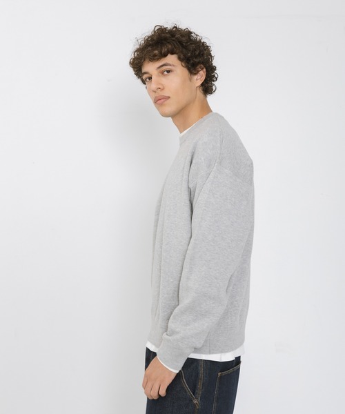 URBAN RESEARCH Sonny Label(アーバンリサーチサニーレーベル)の「スウェットライクニットプルオーバー(ニット/セーター・メンズ・ブラック/ブルー/バーガンディー/グレー・LARGE/MEDIUM)」の7枚目の写真