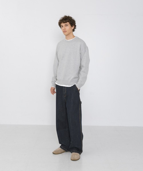 URBAN RESEARCH Sonny Label(アーバンリサーチサニーレーベル)の「スウェットライクニットプルオーバー(ニット/セーター・メンズ・ブラック/ブルー/バーガンディー/グレー・LARGE/MEDIUM)」の10枚目の写真