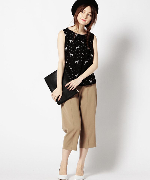 ROSE BUD（ローズバッド）の「(SUGARHILL BOUTIQUE)SM116T2-PULLOVER（シャツ/ブラウス・レディース・ブラック×ホワイト・38）」の3枚目の写真