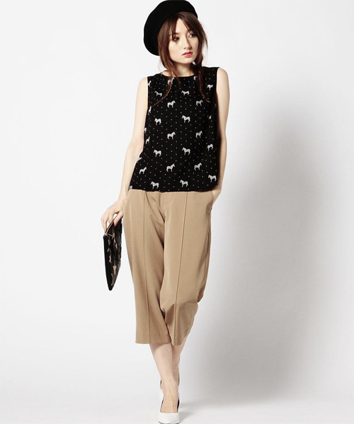 ROSE BUD（ローズバッド）の「(SUGARHILL BOUTIQUE)SM116T2-PULLOVER（シャツ/ブラウス・レディース・ブラック×ホワイト・38）」の2枚目の写真