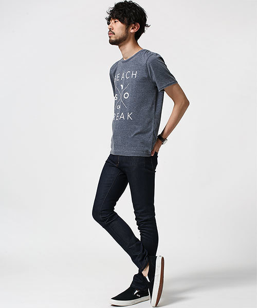 NANO universe（ナノユニバース）の「プリントクルーネックTee S/S 3（Tシャツ/カットソー・メンズ・ネイビー/ホワイト/グレー・LARGE/X-LARGE/MEDIUM/SMALL）」の7枚目の写真