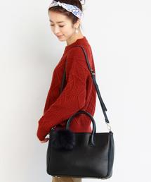 BEAUTY&YOUTH UNITED ARROWS | BY ファーポンポン スクエアトートバッグ -2WAY-(トートバッグ)