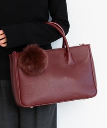 BEAUTY&YOUTH UNITED ARROWS | BY ファーポンポン スクエアトートバッグ -2WAY-(トートバッグ)