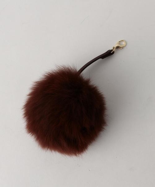 BEAUTY&YOUTH UNITED ARROWS（ビューティーアンドユースユナイテッドアローズ）の「BY ファーポンポン スクエアトートバッグ -2WAY-◆（トートバッグ・レディース・ブラック/ワインレッド・FREE）」の10枚目の写真