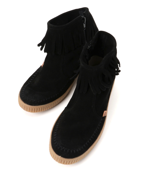 LBC（エルビーシー）の「フリンジブーツ             （ブーツ・レディース・ブラック/ライトブラウン・X-SMALL/SMALL）」の6枚目の写真