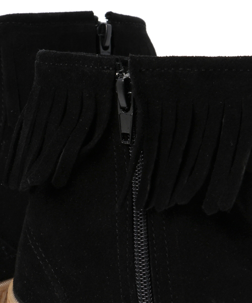 LBC（エルビーシー）の「フリンジブーツ             （ブーツ・レディース・ブラック/ライトブラウン・X-SMALL/SMALL）」の9枚目の写真