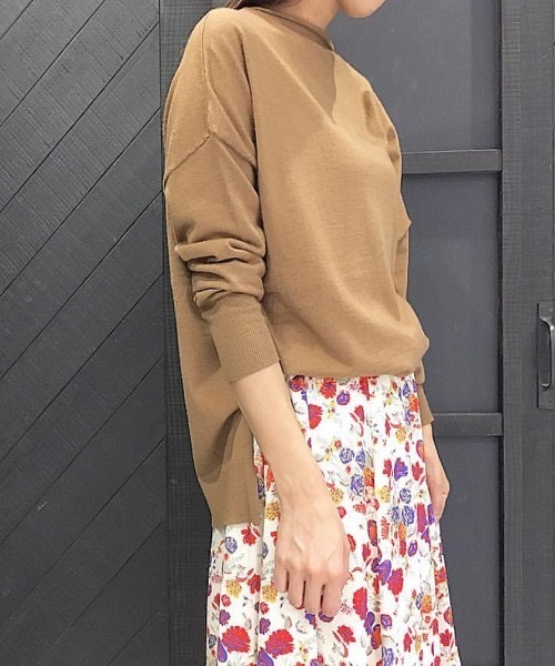 BULSARA（バルサラ）の「BULSARA ティナニットプルオーバー（ニット/セーター・レディース・ピンク/オフホワイト/ブラック/キャメル・38）」の3枚目の写真