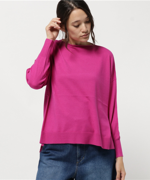 BULSARA（バルサラ）の「BULSARA ティナニットプルオーバー（ニット/セーター・レディース・ピンク/オフホワイト/ブラック/キャメル・38）」の4枚目の写真