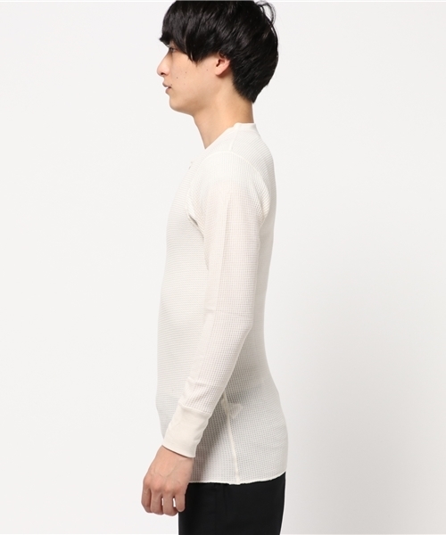 JEMORGAN（ジェーイーモーガン）の「【JEMORGAN】パックヘンリーネックワッフル（Tシャツ/カットソー・メンズ・ホワイト/グレー/カーキ/ブラック・LARGE/X-LARGE/MEDIUM）」の5枚目の写真