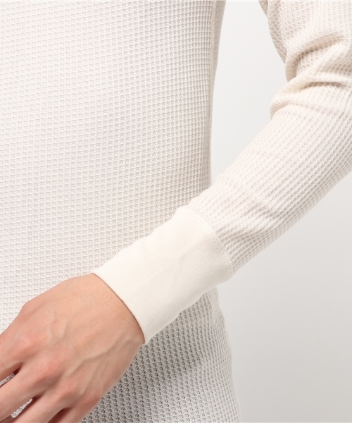 JEMORGAN（ジェーイーモーガン）の「【JEMORGAN】パックヘンリーネックワッフル（Tシャツ/カットソー・メンズ・ホワイト/グレー/カーキ/ブラック・LARGE/X-LARGE/MEDIUM）」の8枚目の写真