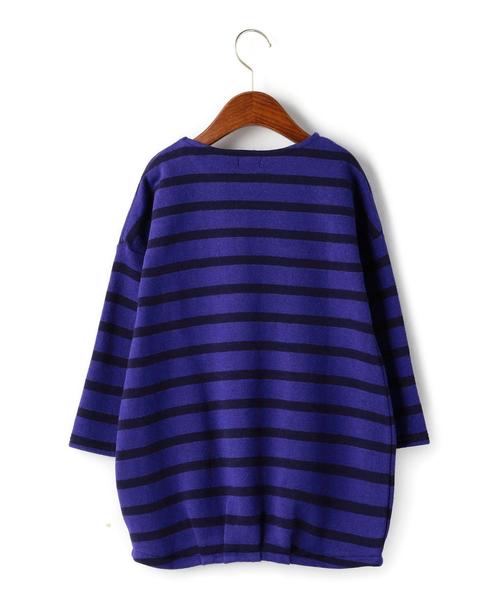 green label relaxing(グリーンレーベルリラクシング)の「ウラキモウ ボーダー コクーンワンピース○◆(ワンピース・キッズ・ホワイト/ネイビー・105cm/115cm/125cm/135cm/95cm)」の9枚目の写真