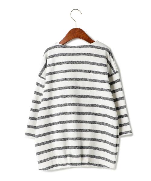 green label relaxing(グリーンレーベルリラクシング)の「ウラキモウ ボーダー コクーンワンピース○◆(ワンピース・キッズ・ホワイト/ネイビー・105cm/115cm/125cm/135cm/95cm)」の5枚目の写真