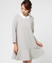 mysty woman | レース襟付きAラインwayワンピース(ワンピース)