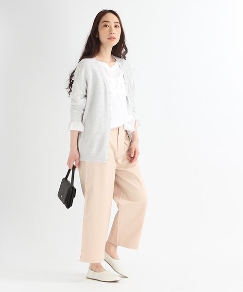 studio CLIP（スタディオクリップ）の「ピーチストレッチチノストレートパンツ（チノパンツ・レディース・カーキ/ネイビー/ベージュ/ピンク・SMALL/MEDIUM/LARGE/X-LARGE/XXX-LARGE）」の7枚目の写真