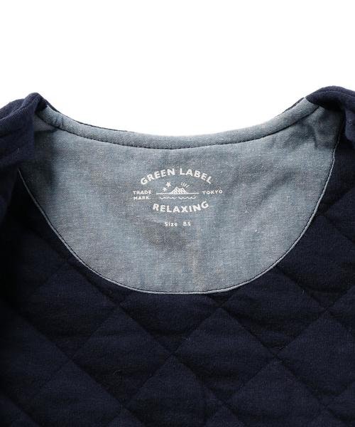 green label relaxing（グリーンレーベルリラクシング）の「【BABY】キルトジャカード Vネックブルゾン◆（ブルゾン・キッズ・グレー/ネイビー・85cm）」の9枚目の写真