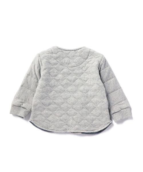 green label relaxing（グリーンレーベルリラクシング）の「【BABY】キルトジャカード Vネックブルゾン◆（ブルゾン・キッズ・グレー/ネイビー・85cm）」の10枚目の写真