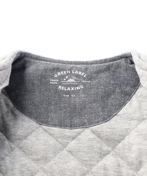 green label relaxing（グリーンレーベルリラクシング）の「【BABY】キルトジャカード Vネックブルゾン◆（ブルゾン・キッズ・グレー/ネイビー・85cm）」の3枚目の写真