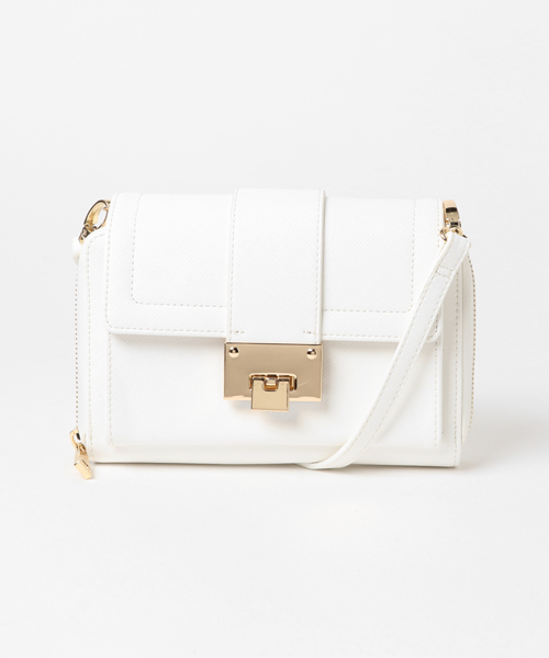 GUILD PRIME（ギルドプライム）の「【GUILD PRIME】WOMENS ウォレットコンビミニショルダーバッグ（ショルダーバッグ・レディース・ブラック/ブルー/ホワイト/ピンク・FREE）」の2枚目の写真