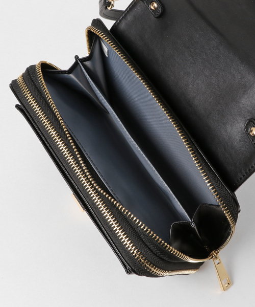 GUILD PRIME（ギルドプライム）の「【GUILD PRIME】WOMENS ウォレットコンビミニショルダーバッグ（ショルダーバッグ・レディース・ブラック/ブルー/ホワイト/ピンク・FREE）」の5枚目の写真