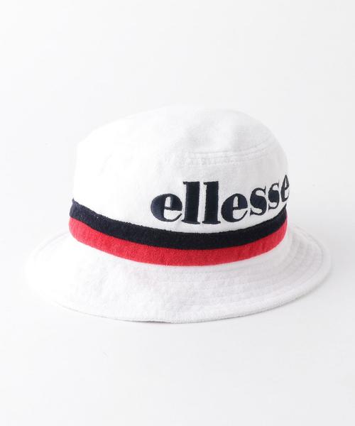Another Edition（アナザーエディション）の「ellesse LOGO  BUCKET HAT◆（ハット・レディース・ホワイト/ネイビー・FREE）」の2枚目の写真