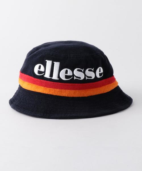 Another Edition（アナザーエディション）の「ellesse LOGO  BUCKET HAT◆（ハット・レディース・ホワイト/ネイビー・FREE）」の3枚目の写真