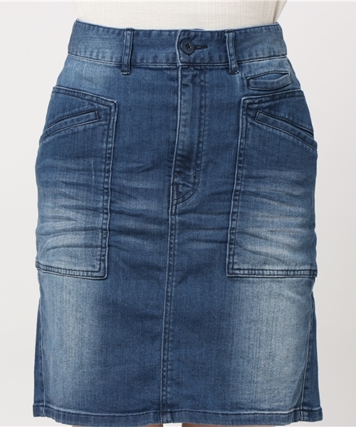 AVIREX（アヴィレックス）の「avirex/ アヴィレックス/ L-BACK POCKET SKIRT/ バックポケット スカート（スカート・レディース・ベージュ/インディゴブルー/オリーブ・SMALL/MEDIUM）」の7枚目の写真