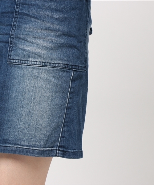 AVIREX（アヴィレックス）の「avirex/ アヴィレックス/ L-BACK POCKET SKIRT/ バックポケット スカート（スカート・レディース・ベージュ/インディゴブルー/オリーブ・SMALL/MEDIUM）」の10枚目の写真