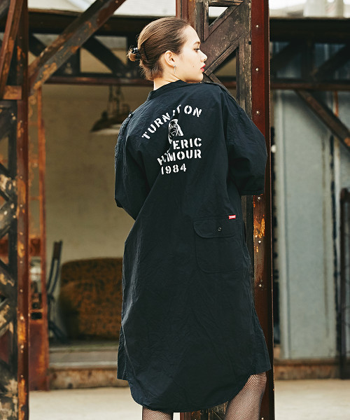 ヒステリックグラマー☆ロングパーカーワンピース ロゴ マキシ 超ロング 2025年最新】hysteric glamour パーカ ワンピの人気アイテム