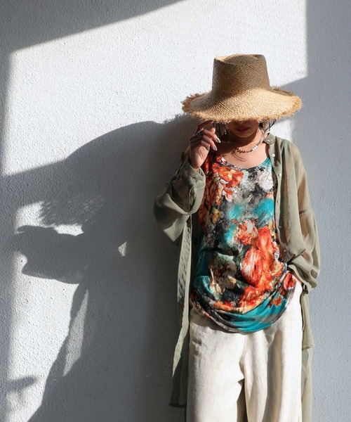 antiqua(アンティカ)の「フラワータンクトップ(タンクトップ・レディース・マルチ・M)」の4枚目の写真