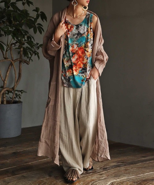 antiqua(アンティカ)の「フラワータンクトップ(タンクトップ・レディース・マルチ・M)」の7枚目の写真