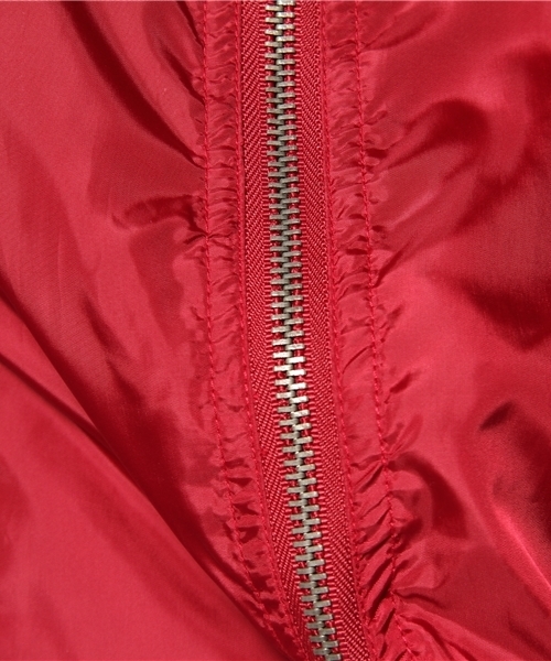 WEGO(ウィゴー)の「MA-1ナイロンブルゾン(ミリタリージャケット・メンズ・ブラック/ライトグレー/レッド・MEDIUM/LARGE)」の9枚目の写真