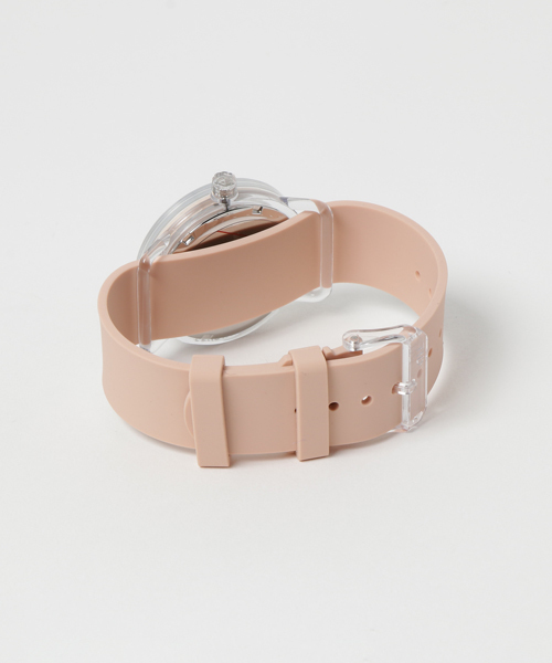 TID　Watches　（ティッド　ウォッチ　）の「TID Watches No.3 TR90 Pink/Pink Silicone Wristband <38mm>（アナログ腕時計・メンズ・ピンク・FREE）」の2枚目の写真